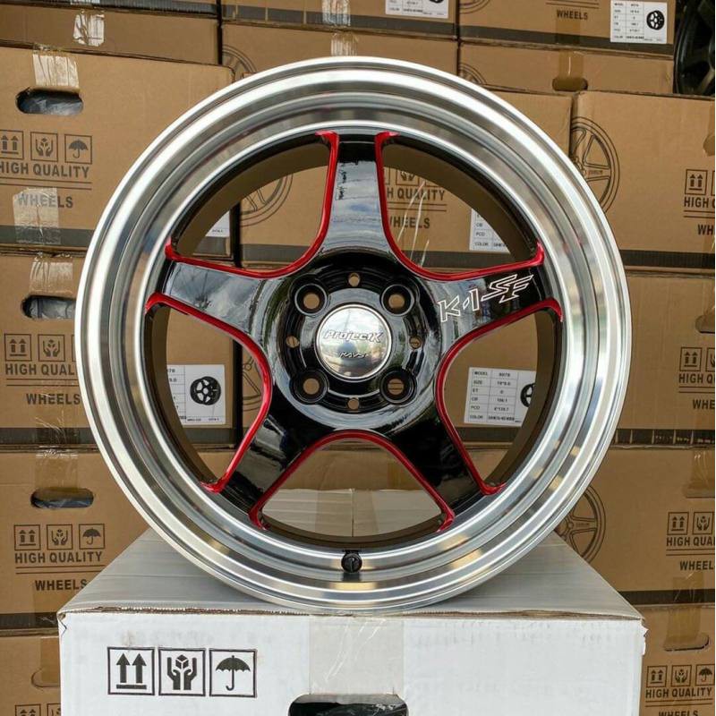 ล้อแม็กใหม่ K1-SF - ขอบ15 งานกล่องขาว (15 x 4รู100) - หน้ากว้าง 7 x 7 ET35