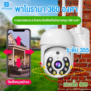 APP yilot กล้องวงจรปิดกันน้ำ  Mini PTZ กล้องวงจรปิด Wifi ไร้สาย ไซส์มินิ 2ล้านพิกเซล มีภาษาไทย กล้องวงจรปิดไวฟาย APP