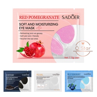 มาร์คใต้ตา มาร์กใต้ตา Sadoer eye mask สูตรสารสกัดจากคาเวียร์และบลูเบอร์รี่ บำรุงรอบดวงตา ลดขอบตาดำตาคล้ำ