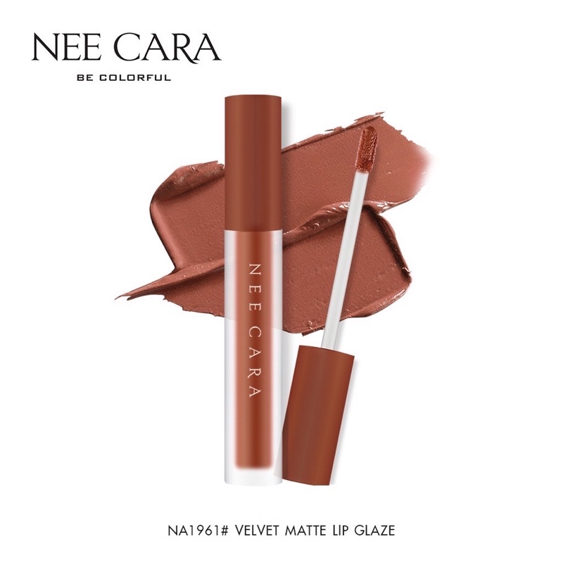 NEE CARA N1961 นีคาร่า ลิปสติก  เวลเวท เนื้อกำมะหยี่ N1961 VELVET MATTE LIP GLAZE