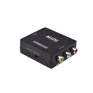 กล่องแปลงสัญญาณ HDMI to AV Mini 1080P Black สีดำ ส่งเร็ว ประกัน CPU2DAY