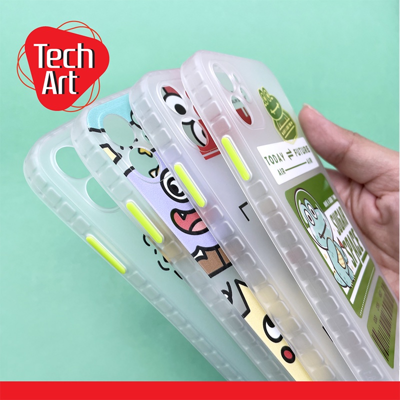 เคสนิ่มขุ่น กันกล้อง ปุ่มกดสี ซิลิโคน TPU พิมพ์ลาย Vivo V23(5G) V23e(5G) Y01/Y15s Y12/Y17 Y20/Y20s/12s Y21(2021) Y30 5G #5