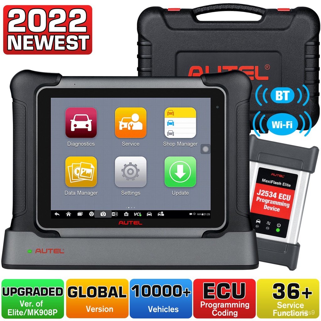Autel Maxisys EliteII OBD2 Scanner J2534 ECU CodingampProgramming ...