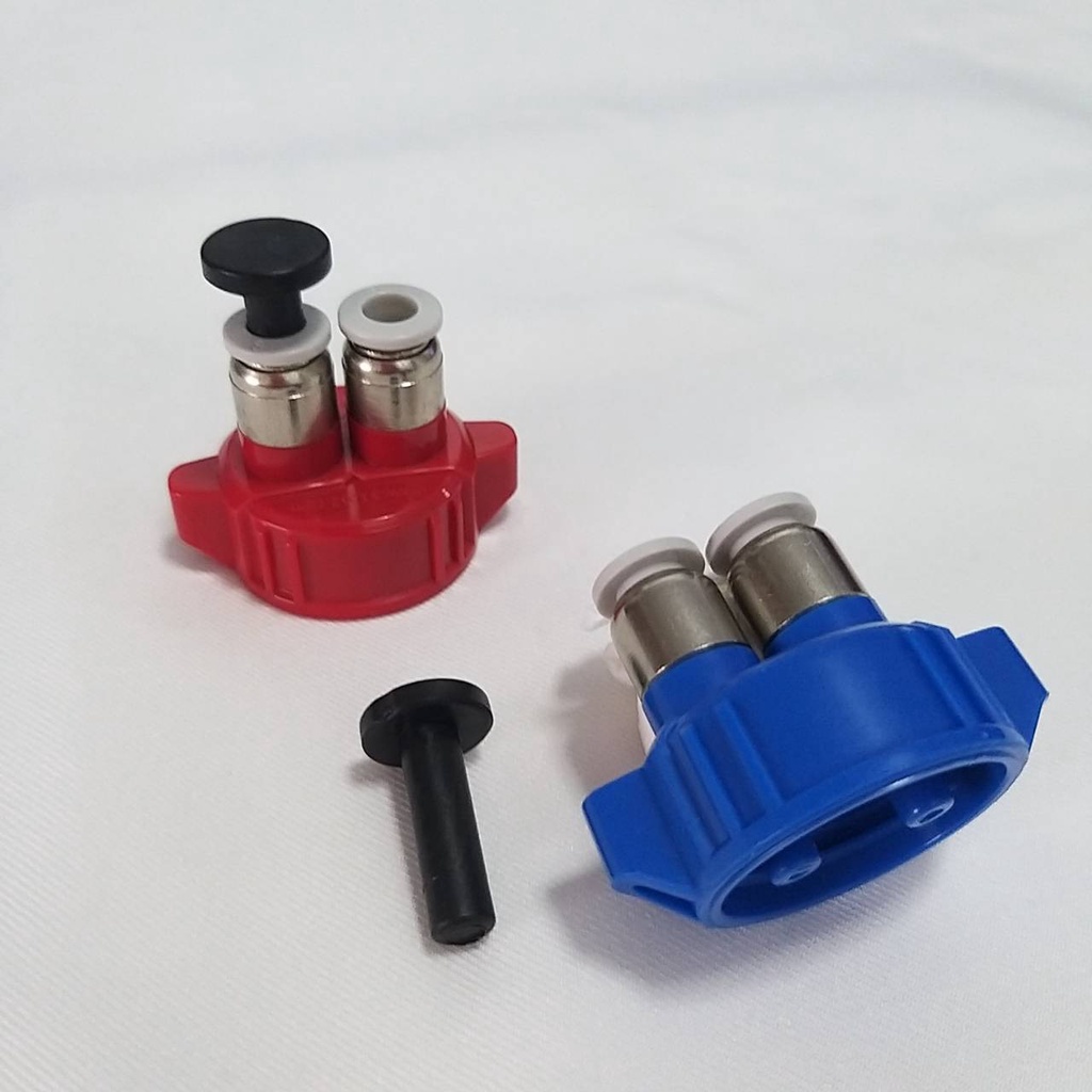 Co2 DIY ฝาขวดคาร์บอน พร้อมจุกปิดรู  แบบสายปลดเร็ว