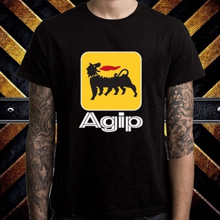 เสื้อยืดแขนสั้นลําลอง คอกลม พิมพ์ลายโลโก้ Agip Racing Oil พลัสไซซ์ สําหรับผู้ชาย