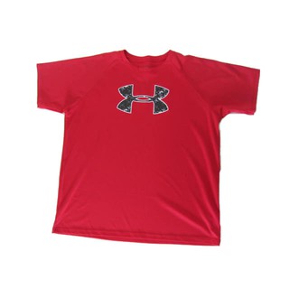 เสื้อยืด UNDER ARMOUR สีแดง  Sportstyle Logo SIZE XL. ของแท้ MADE IN MAXICO