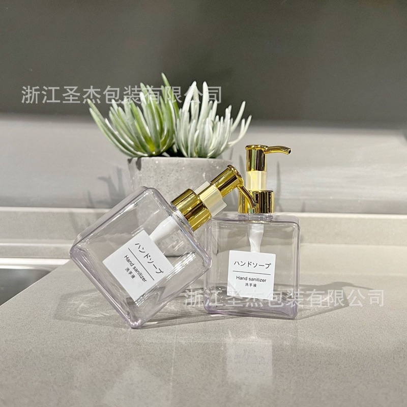 A0+8..ขวดปั๊มเจล + หัวปั้มไฮโซ สวยหรู ขนาด 250 ml พลาสติกหนาคุณภาพดี