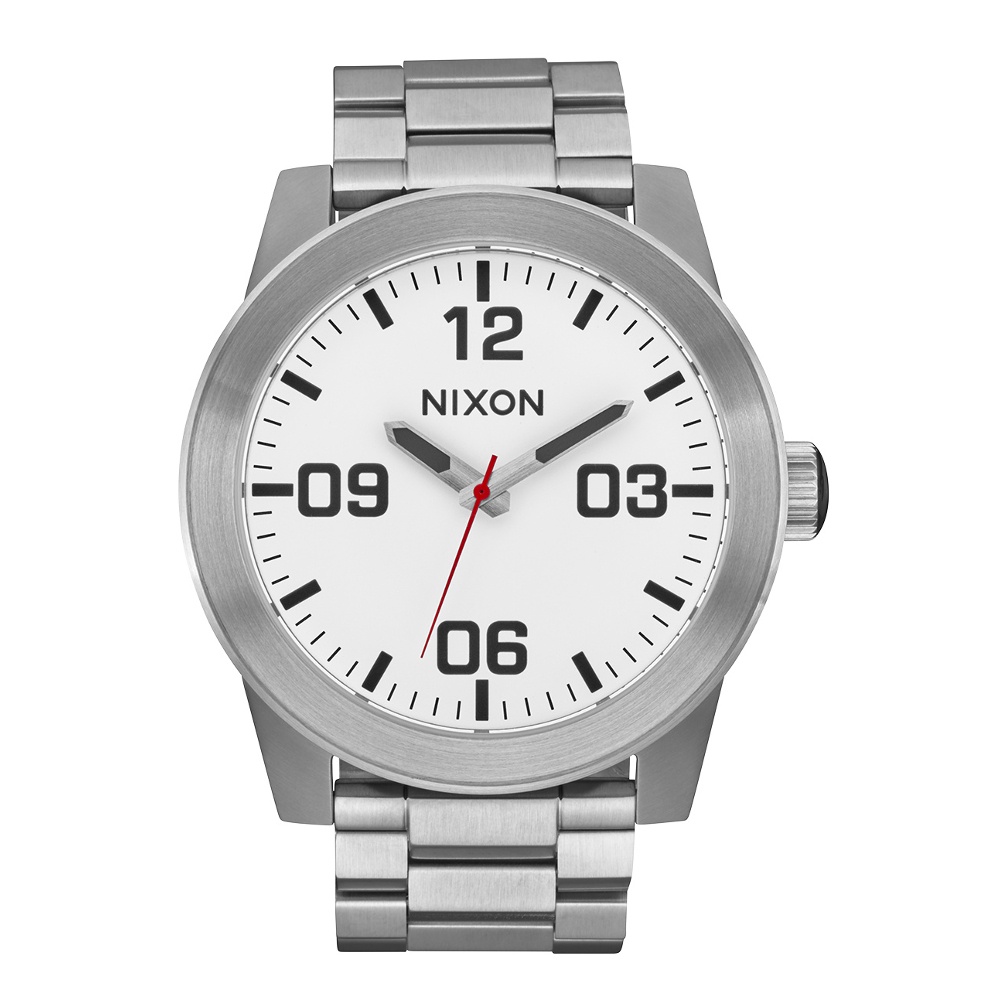 5850 บาท Nixon Corporal SS NXA346179-00 นาฬิกาข้อมือผู้ชาย สี White / Silver Watches