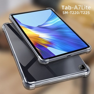 เคสโทรศัพท์ซิลิโคน TPU ใส แบบนิ่ม กันกระแทก สําหรับ Samsung Galaxy Tab A7 Lite 2021 8.7 นิ้ว T220 T225