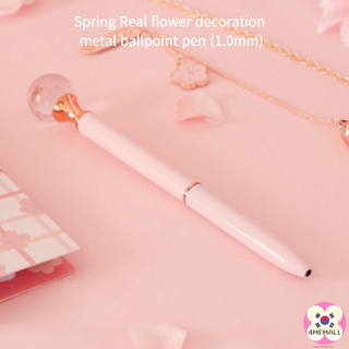 [Daiso Korea] Spring flower decoration metal ballpoint pen (1.0mm)