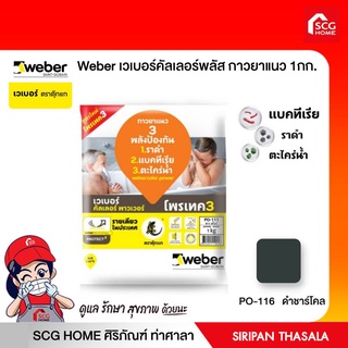 WEBER ยาแนว เวเบอร์ พาวเวอร์ PO-116 ดำ ชาร์โคล