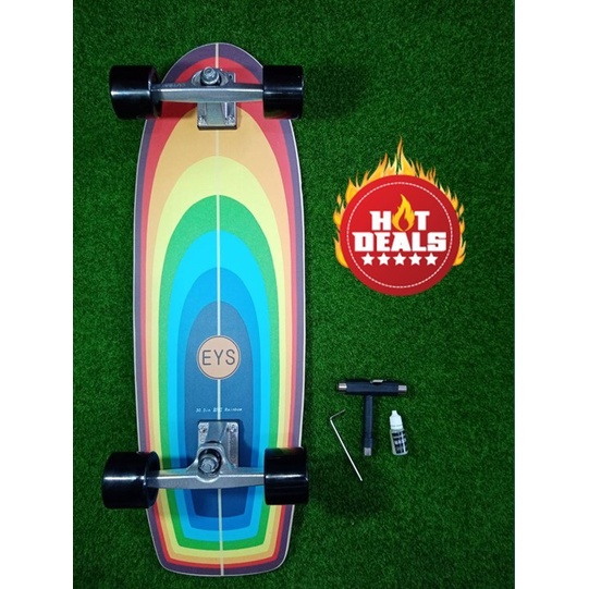 เซิร์ฟสเก็ต​ EYS​ 30.5" RAINBOW CX4 ของแท้ 100% ราคาถูก พร้อมส่ง Surf Skate Skate Board สเก็ตบอร์ด