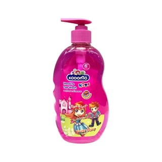 Kodomo โคโดโม แชมพูสบู่เหลว Head to Toe Wash กลิ่น Fruity Berry สีชมพู 400 มล.