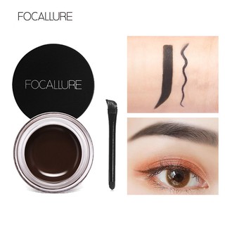 Focallure เจลเขียนคิ้วกันน้ำ 5 สีครีมติดทนนานพร้อมแปรง