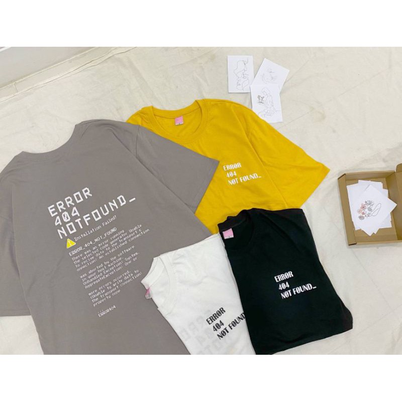 เสื้อยืดโอเวอร์ไซต์ น่ารักๆError404