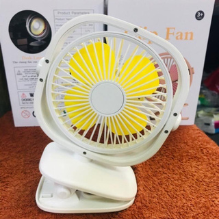 (ใช้โค้ด SPC852OWOP ลดทันที 150 บาท)พัดลมหนีบไร้สายขนาดเล็กพกพา Clip Fan 360 Degree Rotating Mini