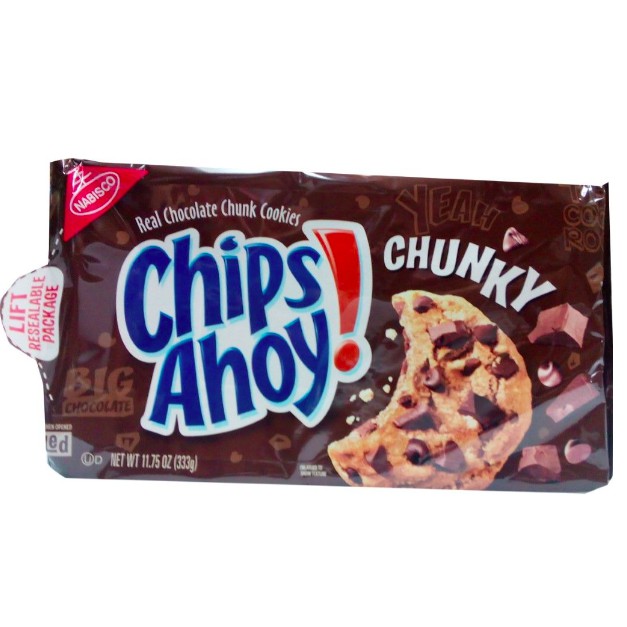 นาบิสโกชิพส์อาฮอยออริจินัล Nabisco Chips Ahoy Original Chunky Cookies 369g