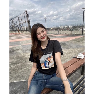 T-shirt เสื้อยืดสกีนลายน้องหมา สกีนลายอาร์ต มินิมอล