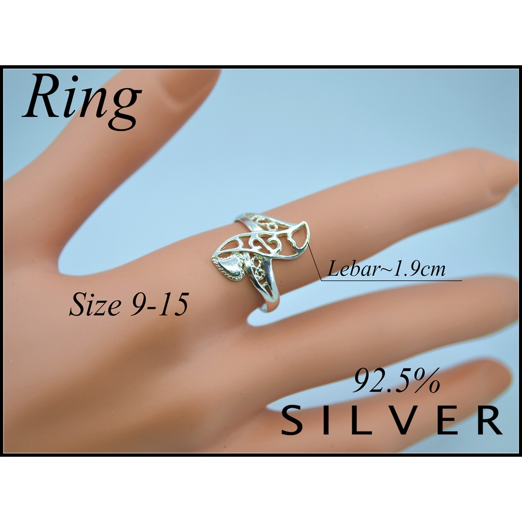 แหวนเงิน 925 สําหรับสุภาพสตรี (Cincin Perak Tulen 925)