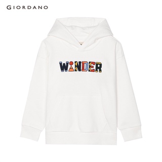 GIORDANO เสื้อกันหนาวเด็ก Juniors French Terry Hoodie 03081610