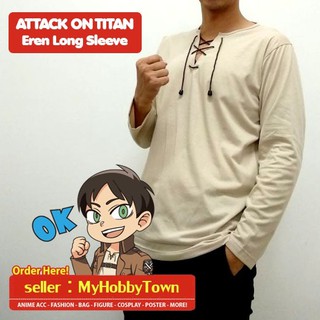 เสื้อยืดคอสเพลย์ Eren Jaeger Kano Shuuya Titan Kyojin Mekaku Kagerou