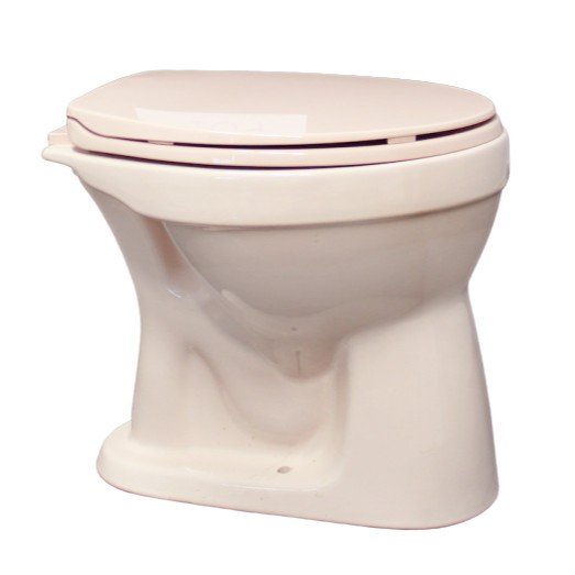 ชักโครก แบบนั่งราดน้ำ รุ่น KP01 VIVA PINK สีชมพู Pail Flush Toilet โถส้วมนั่งราบ ราดน้ำ