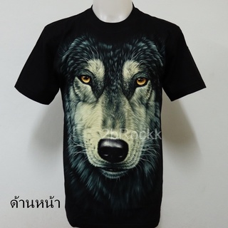 เสื้อลาย หมาป่า อินเดียน Wolf เสื้อยืดเรืองแสง A50 ไซส์ยุโรป