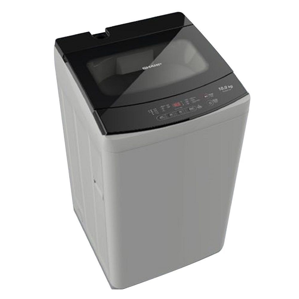 เครื่องซักผ้า เครื่องซักผ้าฝาบน SHARP ES-W10T-GY 10 กก. เครื่องซักผ้า อบผ้า เครื่องใช้ไฟฟ้า TL WM SHA ES-W10T-GY 10KG