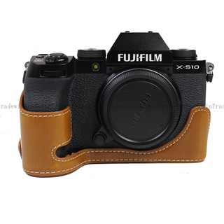 เคสกระเป๋าหนังใส่กล้องกันกระแทกสําหรับ Fujifilm XS10 X-S10 With Hand Strap