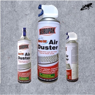 สเปรย์กำจัดฝุ่นของคีย์บอร์ด AEROPAK AIR DUSTER กำจัดฝุ่นผงที่เกาะติดกับอุปกรณ์ไฟฟ้า และอุปกรณ์อิเล็กทรอนิกส์