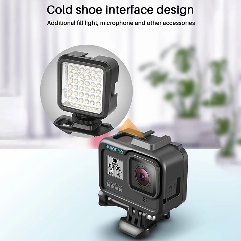 RUIGPRO Metal Case for GoPro Hero 8 with Cold-Shoe Mount เคสโลหะกันกระแทก สำหรับกล้องแอคชั่นแคม GoPro Hero 8 thumbnail 5