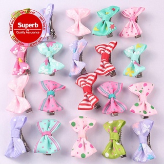 1PC Kids Hair Accessories Colorful Mini Hair Clip Solid Baby Bow Dot Hair Decoration Newborn E2N5