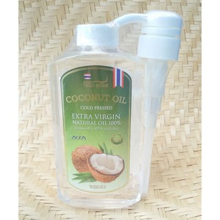 Royal Thai Herb Coconut Oil Cold Pressed Extra Virgin Natural 100% 500 ml. รอยัล ไทย เฮิร์บ น้ำมันมะพร้าวสกัดเย็น100%