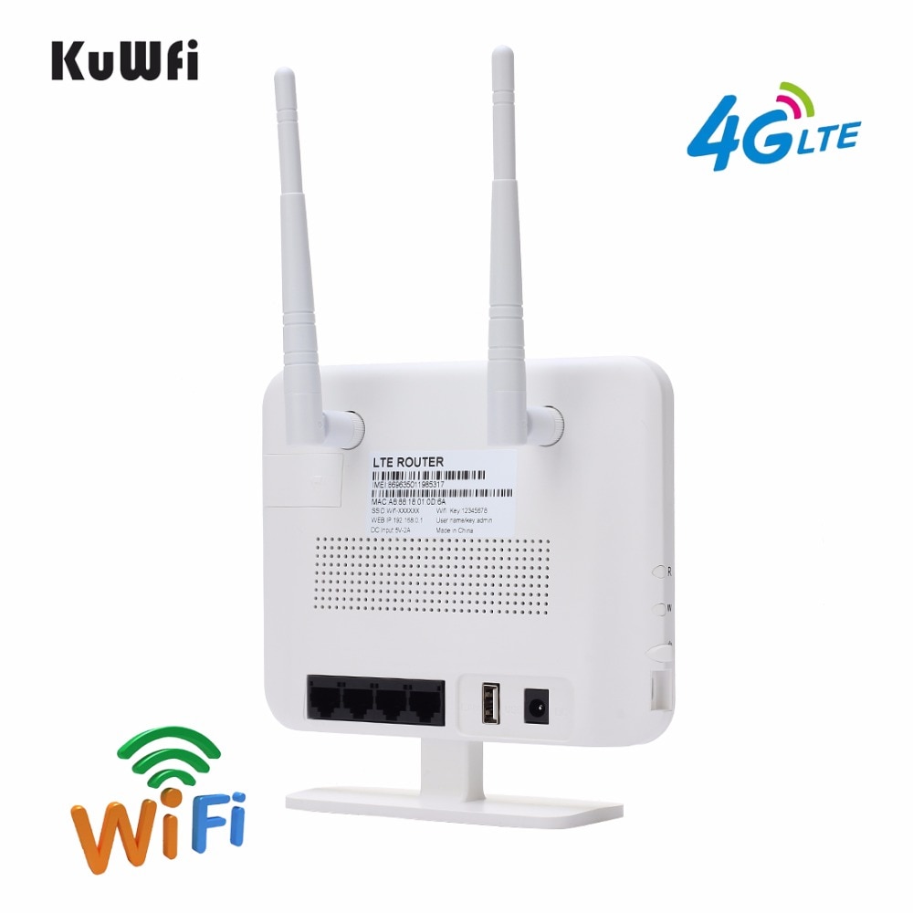 KuWFi Update Version Wireless Router 4G LTE Router 150Mbps 4G CAT4 CPE ...