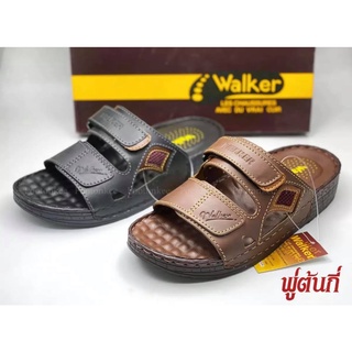 รองเท้า Walker รุ่น WB 723 รองเท้าวอคเกอร์ สีดำ น้ำตาล หนังแท้ พร้อมส่ง