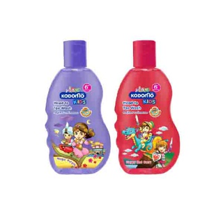 Kodomo Kids Head to Toe Wash สบู่อาบน้ำ และสระผม กลิ่น Magic Purple และ Happy Red Berry 200 มล. 2 ชิ้น LIONSOS