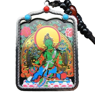 Green Tara Gawu Size 62*46*60mm Charms Lucky Neckalce Pendant