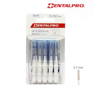 แปรงซอกฟัน Dentalpro I-Shaped interdental brush ขนแปรงนุ่ม แพคละ 10 ชิ้น (ขนตรง)