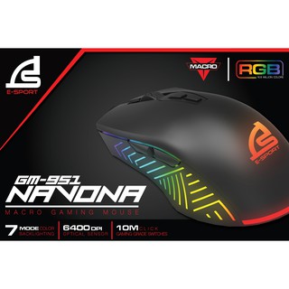 SIGNO E-Sport NAVONA Macro Gaming Mouse รุ่น GM-951(เกมส์มิ่ง เมาส์)