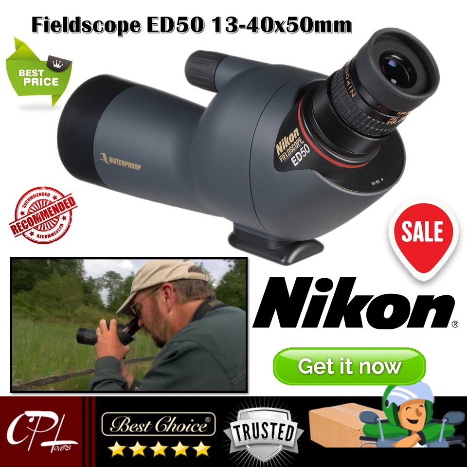 กล อง Nikon Fieldscope Ed50 13 40x50 ม ลล เมตรส เทา 47 607