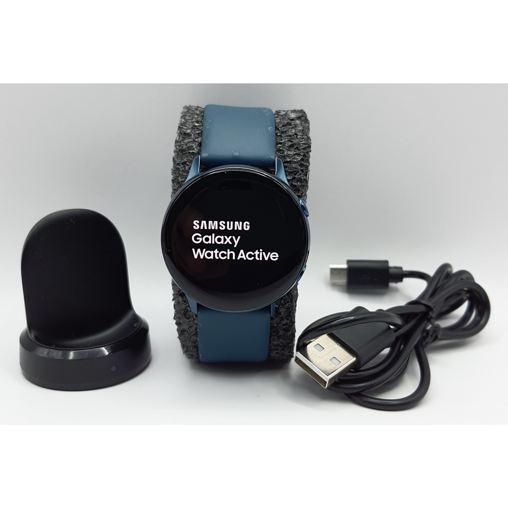 นาฬิกา SAMSUNG GALAXY WATCH ACTIVE SM-R500 39 MM พร้อมแท่นชาร์จ+สายชาร์จ (สภาพดี) #S53