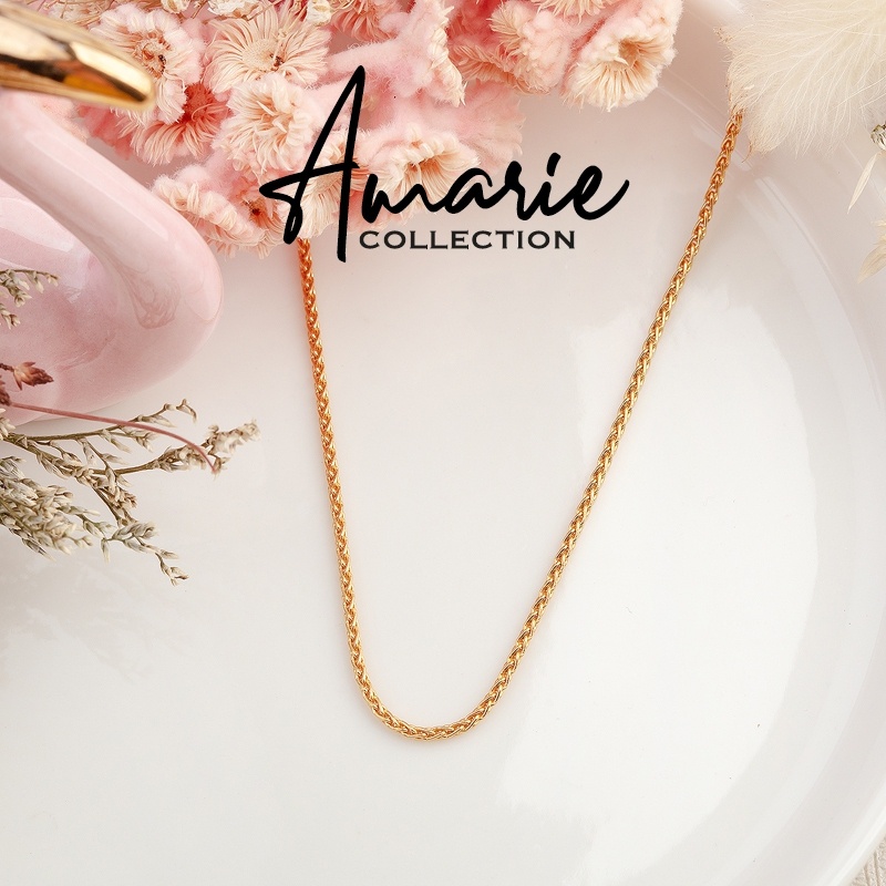พร้อมส่ง สร้อยคอทอง24k ยาว18นิ้ว ลายสวยเหมือนทองแท้ 2สลึง ใส่ติดตัวอาบน้ำได้ทุกวัน (200)