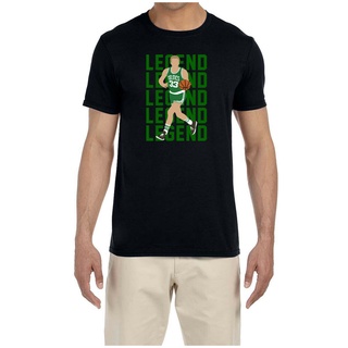 [S-5XL]เสื้อยืดคอกลม พิมพ์ลาย Boston Celtics Larry Bird Legend สําหรับผู้ชาย