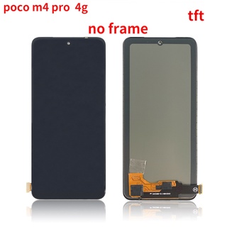 กรอบหน้าจอสัมผัส lcd สําหรับ Xiaomi poco m4 pro 4g MZB0B5VIN 2201117Pi, 2201117Pg