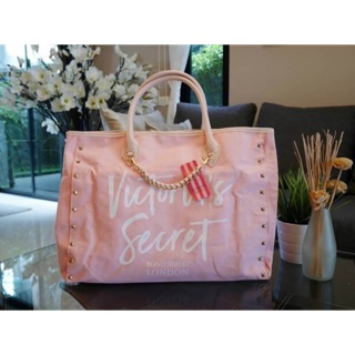 💋 New Arrival!! งาน canvas กำลังมาแรงค้า Victorias Secret Canvas Large Tote Bag 🍭