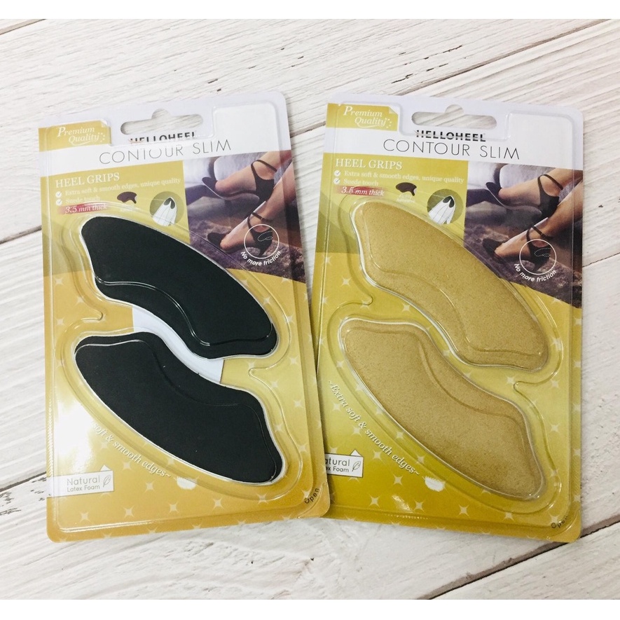 แผ่นป้องกันรองเท้ากัด HELLOHEEL รุ่น Contour Slim ขนาดหนา 3.5 มม. ขอบโค้งมนนุ่มพิเศษ