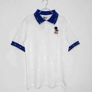 เสื้อกีฬาแขนสั้น ลายทีมชาติฟุตบอล Italy away S-XXL 1994 season คุณภาพสูง AAA