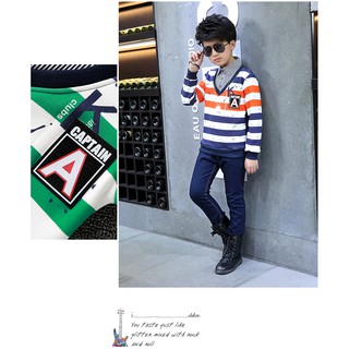 เสื้อแขนยาว ลายขวาง