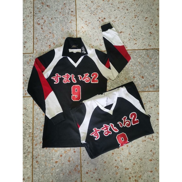Asics すまいる 2 (Smile 2) Volleyball Long Sleeve Uniform เสื้อวอลเลย์บอล แบรน Asics รุ่น XW1230 made in Japan