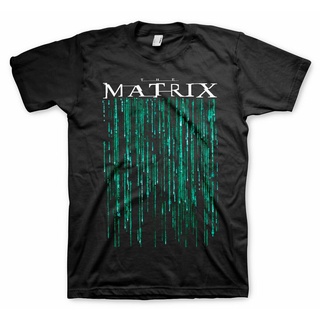 [COD]ใหม่ล่าสุด เสื้อยืดลําลอง ผ้าฝ้าย แขนสั้น พิมพ์ลาย The Matrix Rain Code Binary Jersey แฟชั่นสําหรับผู้ชายS-5XL